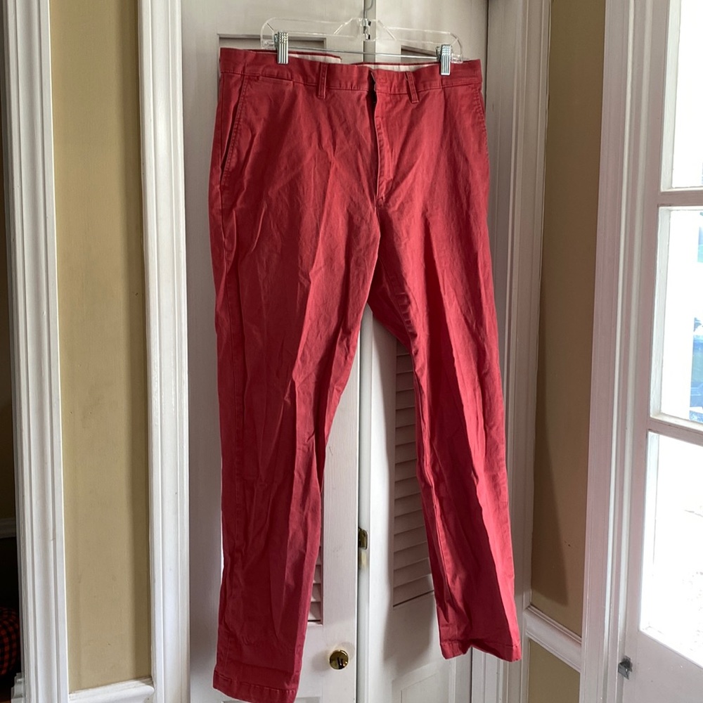 Mens red pants